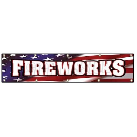 FIREWORKS BANNER SIGN Stand Firework Store Signs